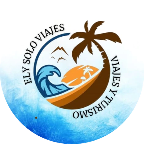 Logo de Ely Solo Viajes con palmera y mar